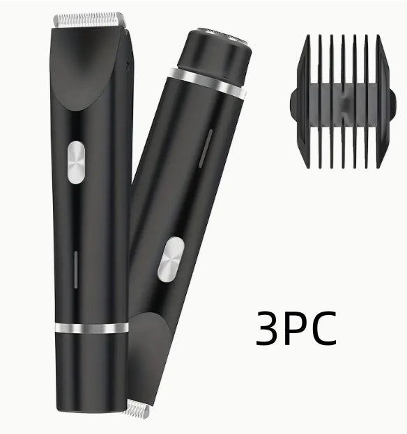 2 In 1 Hair Remover Women's Double Head Shaver Private Pubic Hair Trimmer Electric Razor Wet Dry Electric Body Hair